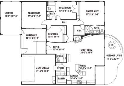 Main Floor for House Plan #9488-00019