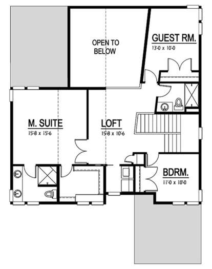 Second Floor for House Plan #9488-00020