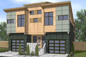 Modern House Plan #9488-00021 Elevation Photo