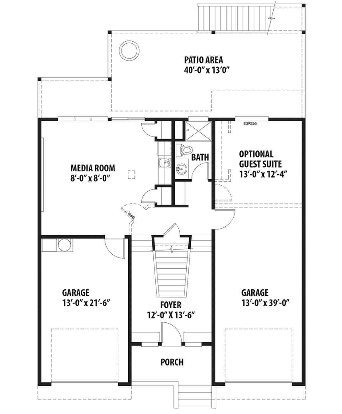 First Floor  for House Plan #9488-00021