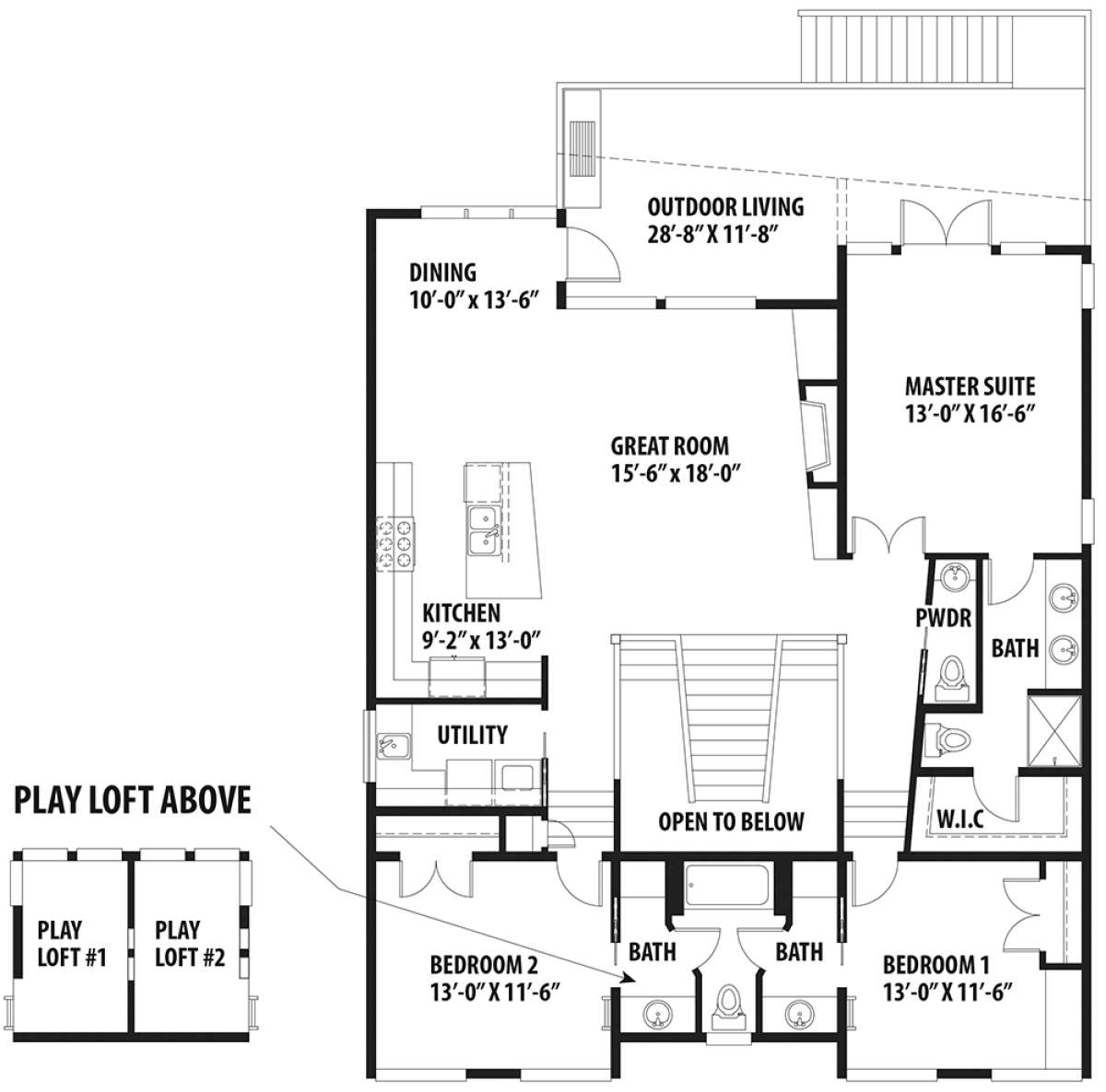 Second Floor for House Plan #9488-00021