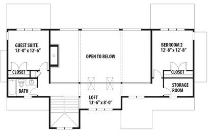 Second Floor for House Plan #9488-00022