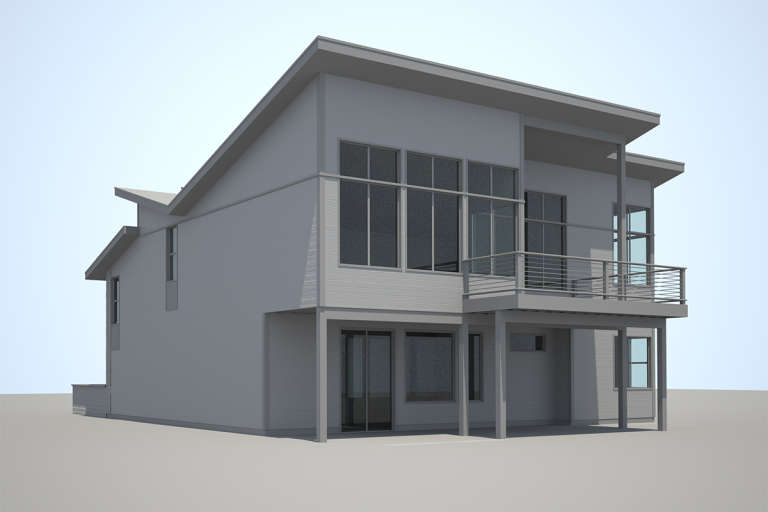 Modern House Plan #9488-00023 Elevation Photo