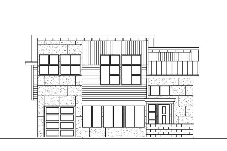 Modern House Plan #9488-00023 Elevation Photo