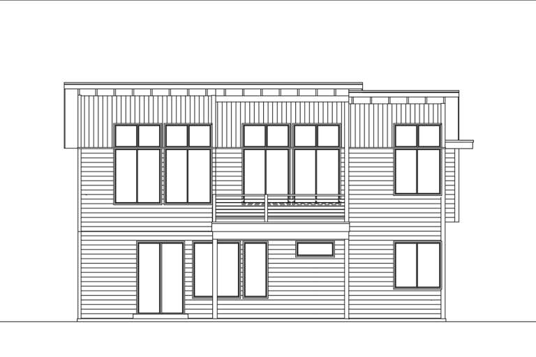 Modern House Plan #9488-00023 Elevation Photo