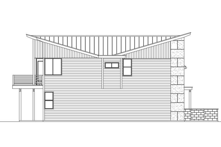 Modern House Plan #9488-00023 Elevation Photo