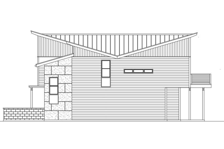 Modern House Plan #9488-00023 Elevation Photo