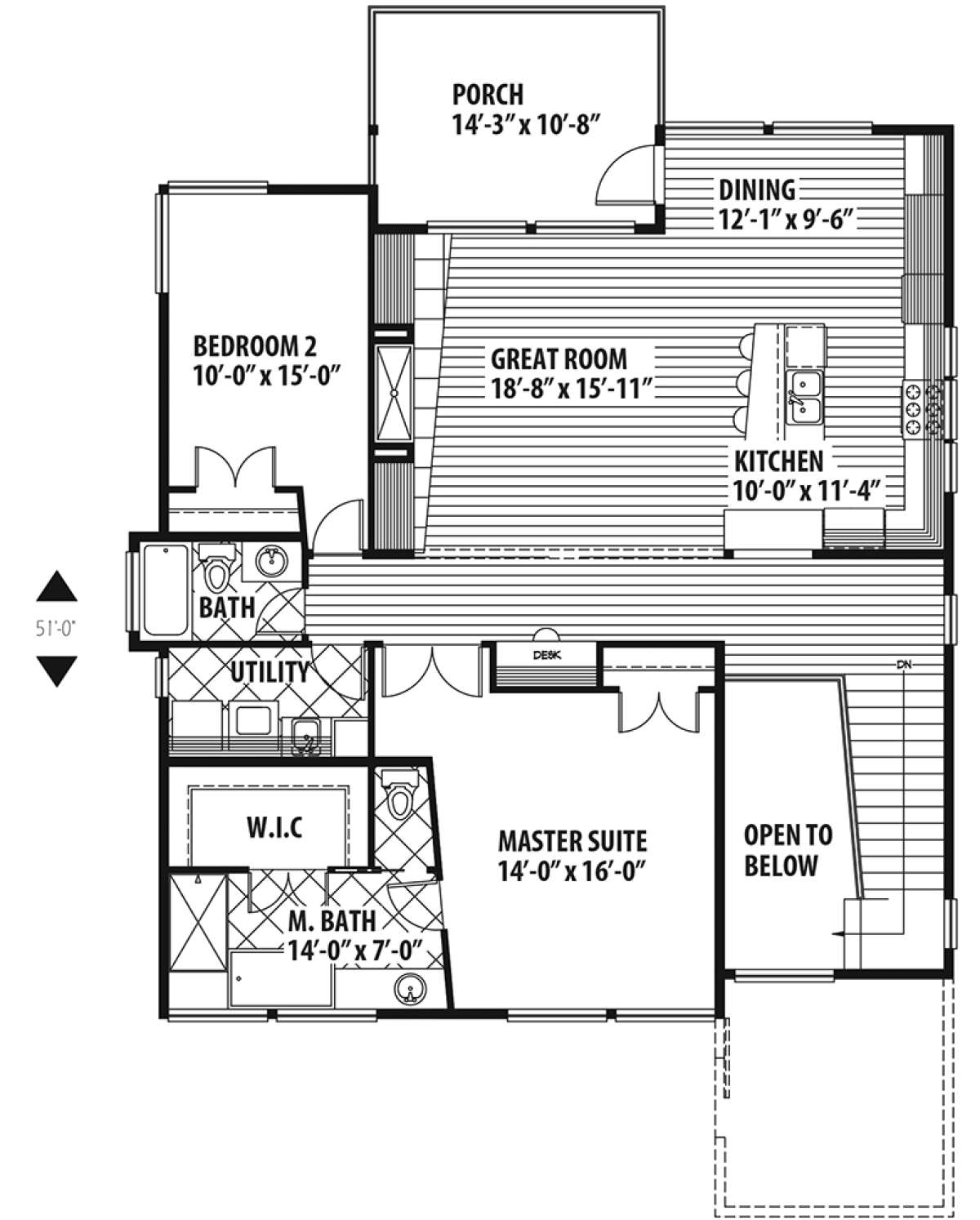Second Floor for House Plan #9488-00023