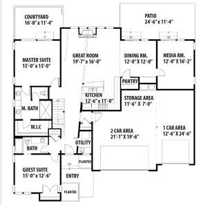 Main Floor for House Plan #9488-00024