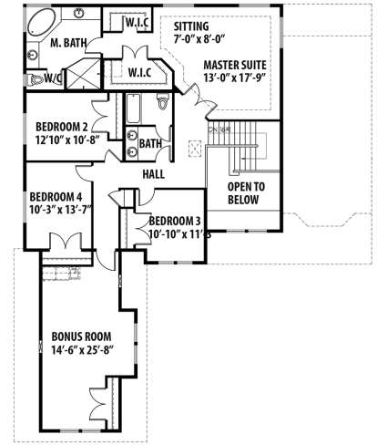 Second Floor for House Plan #9488-00028