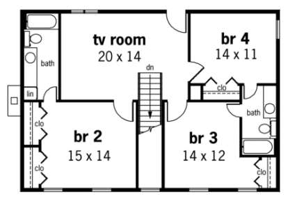 Floorplan 2 for House Plan #048-00176