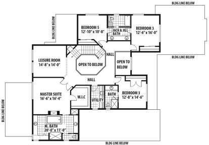Second Floor for House Plan #9488-00029