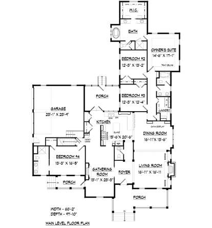 Main Floor for House Plan #6082-00136