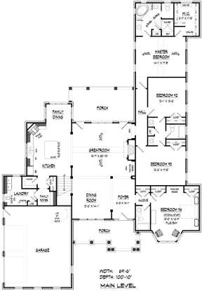 Main Floor for House Plan #6082-00137