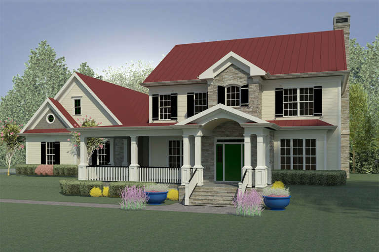 House Plan House Plan #19535 Front Elevation 