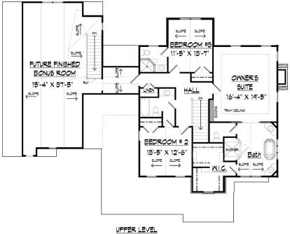 Second Floor for House Plan #6082-00138