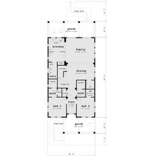 Main Floor for House Plan #028-00116