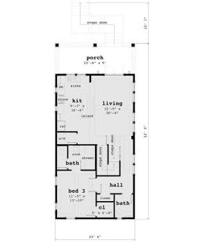 Main Level for House Plan #028-00117