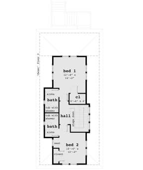 Second Floor for House Plan #028-00117