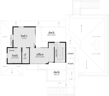 Second Floor for House Plan #028-00119