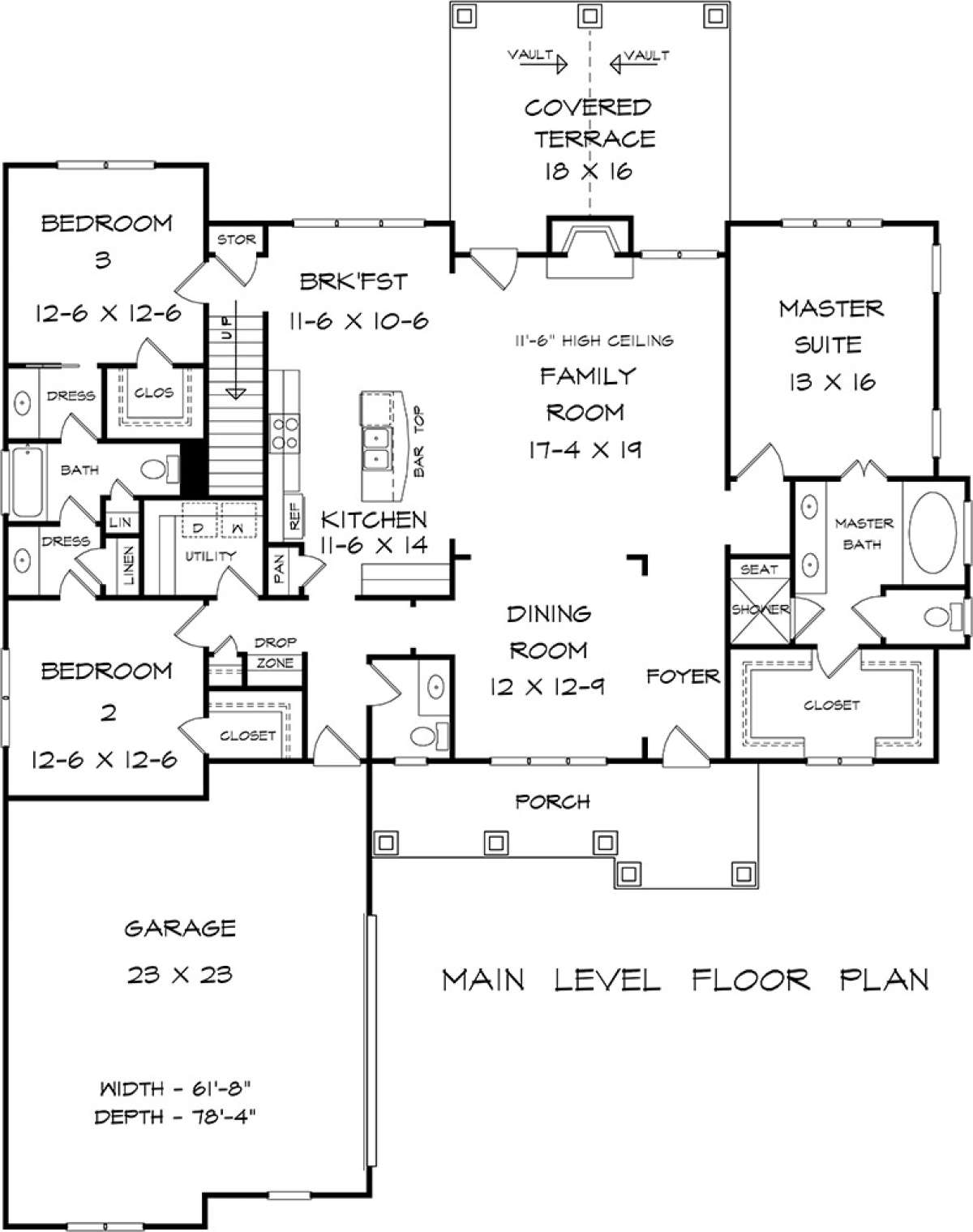 Main Floor for House Plan #6082-00139