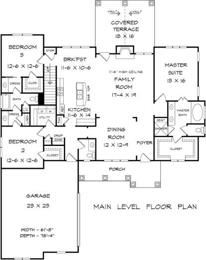 Main Floor for House Plan #6082-00139