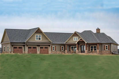 Craftsman House Plan #6082-00140 Elevation Photo