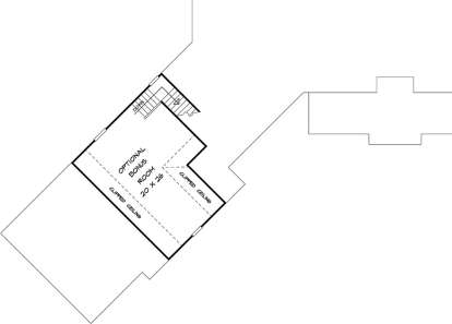 Optional Bonus Room for House Plan #6082-00140