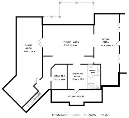 Basement for House Plan #6082-00140