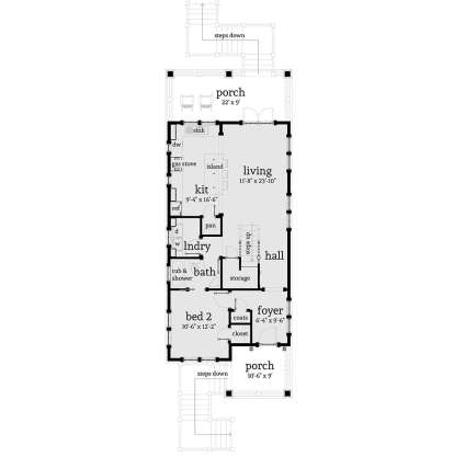 Main Floor for House Plan #028-00121