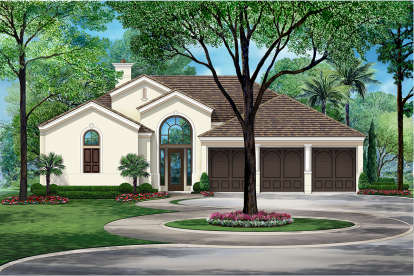 Mediterranean House Plan #5445-00333 Elevation Photo