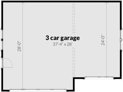 Detached Garage for House Plan #028-00122