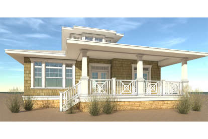 Cottage House Plan #028-00124 Elevation Photo