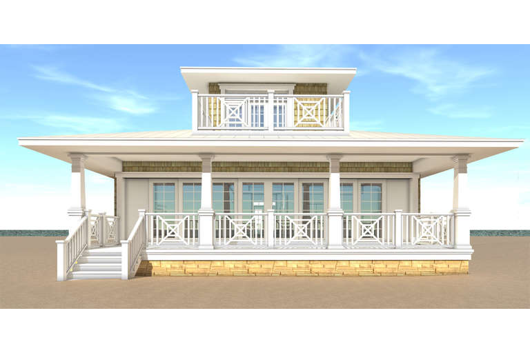 Cottage House Plan #028-00124 Elevation Photo