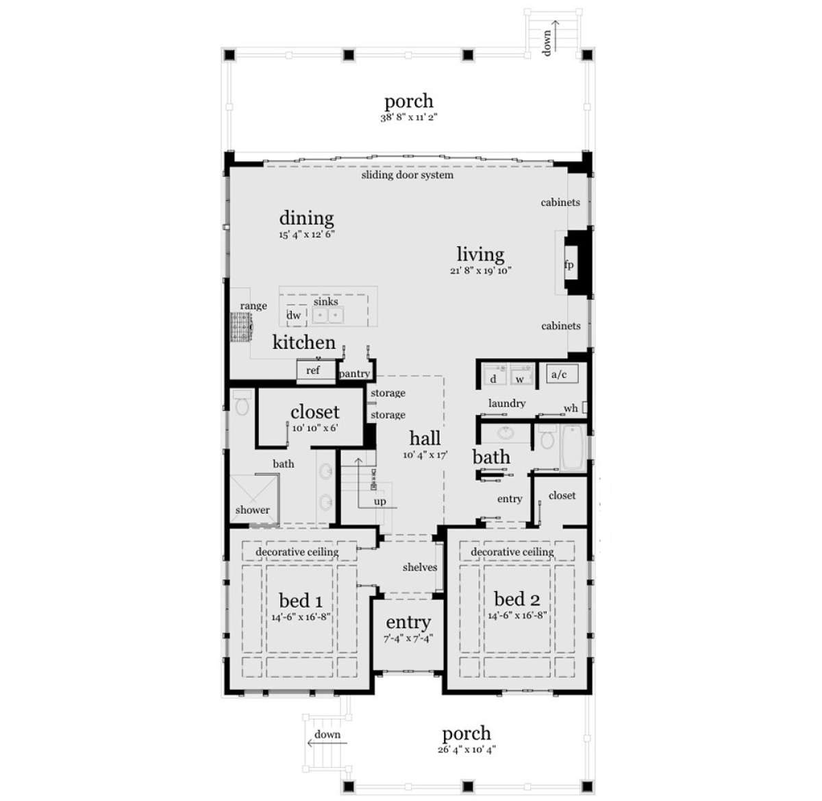 Main Floor for House Plan #028-00124