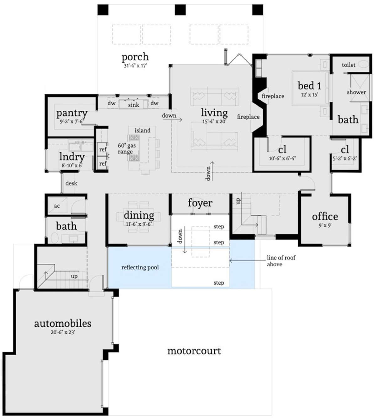 Main Floor for House Plan #028-00125