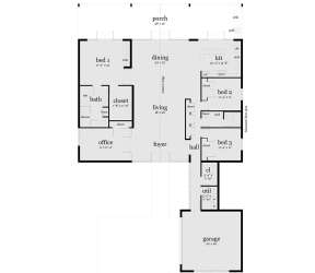 Main Floor for House Plan #028-00127