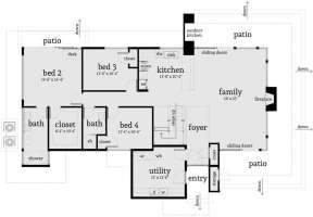 Main Floor for House Plan #028-00128