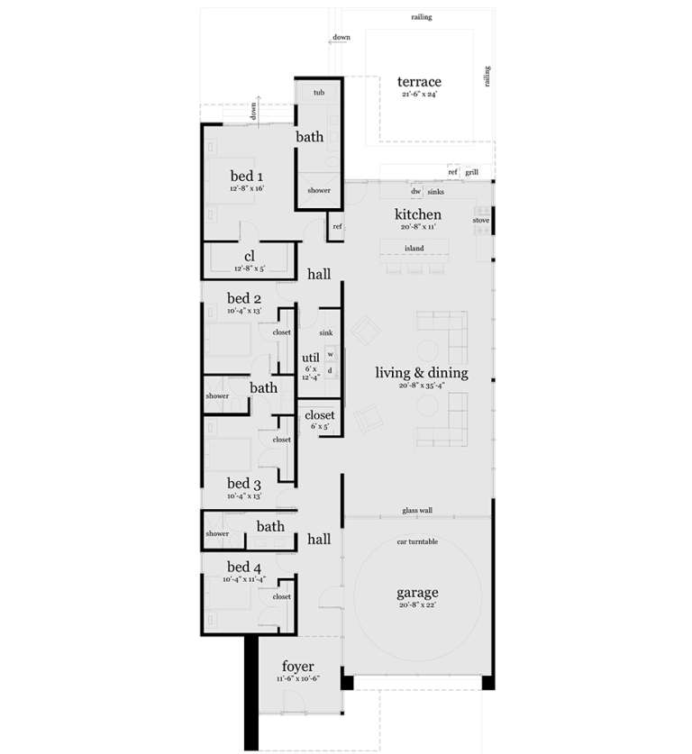 House Plan House Plan #19553 Drawing 1