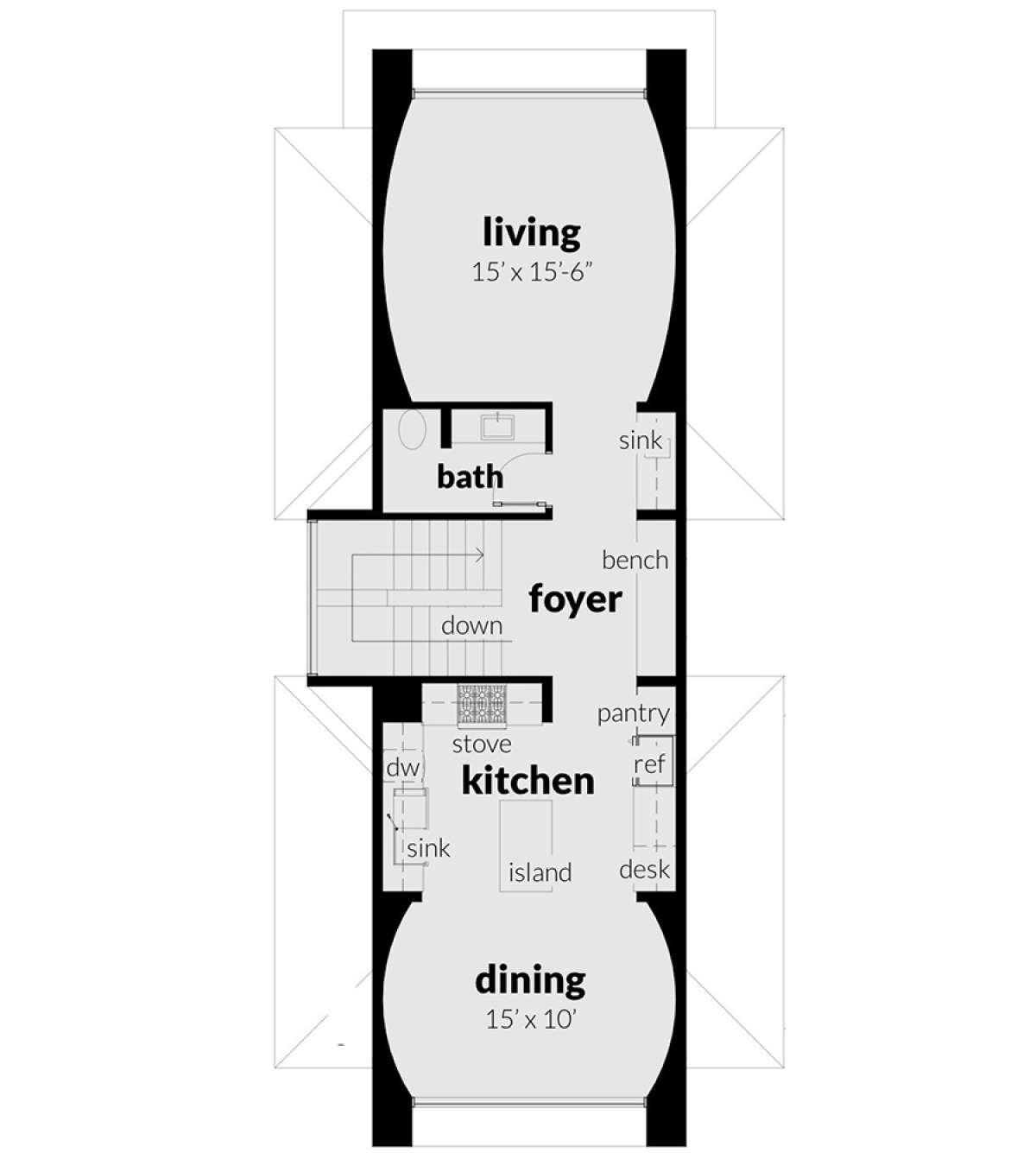 Second Floor for House Plan #028-00131