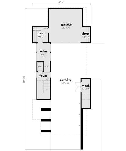First Floor/Garage for House Plan #028-00132