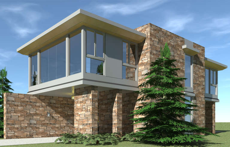 House Plan House Plan #19557 Front Elevation 