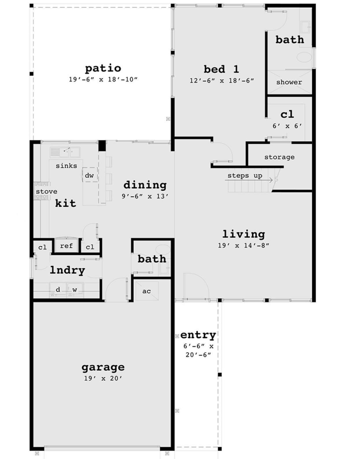 Main Floor for House Plan #028-00134