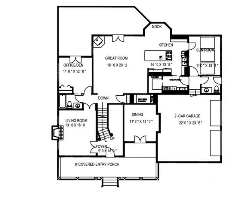 House Plan House Plan #1956 Drawing 1