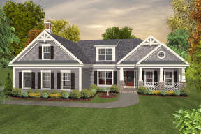 Traditional House Plan #036-00229 Elevation Photo