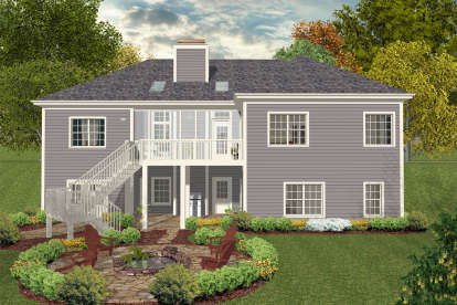 Traditional House Plan #036-00229 Elevation Photo