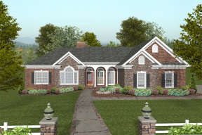 Ranch House Plan #036-00230 Elevation Photo
