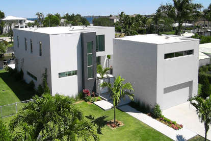Modern House Plan #028-00137 Elevation Photo