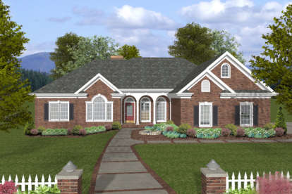 Traditional House Plan #036-00231 Elevation Photo