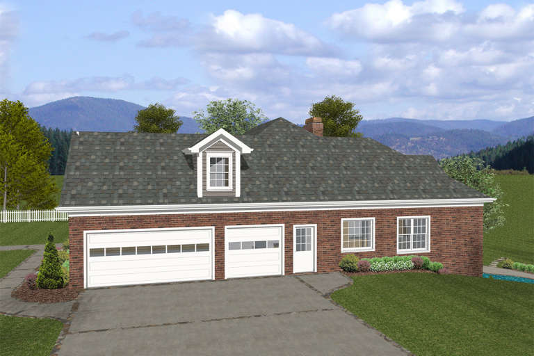 Traditional House Plan #036-00231 Elevation Photo